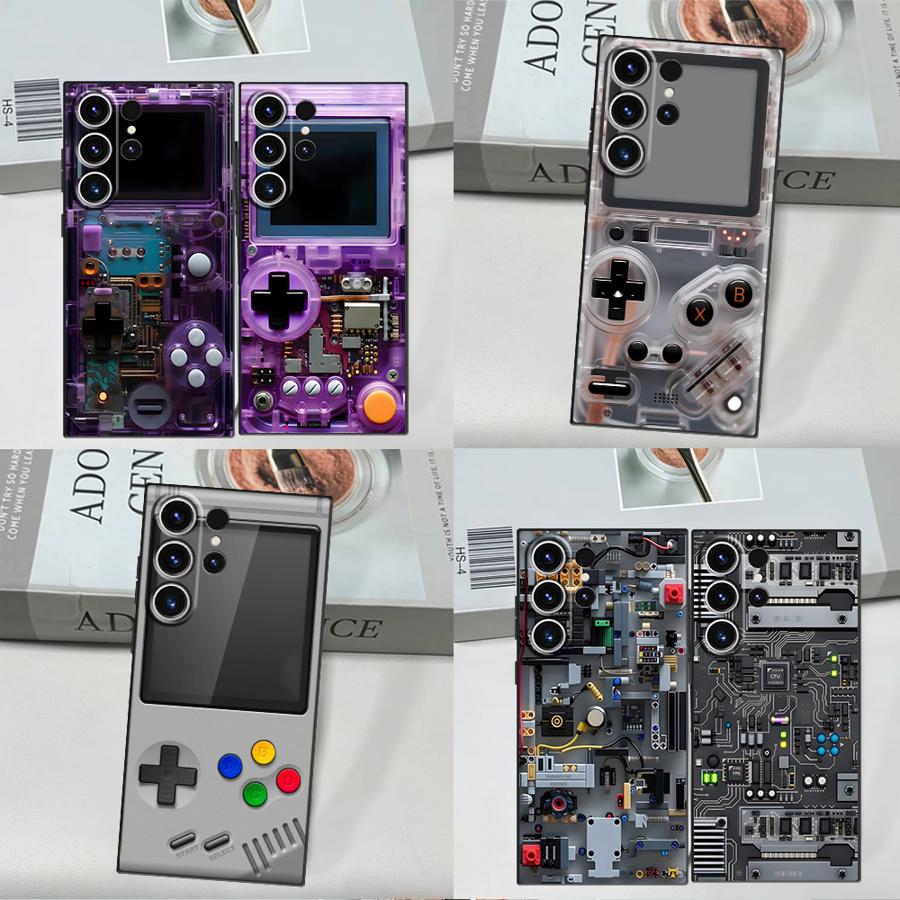 Console Gaming Pc Case - Mor Oyun Konsolu Desenli Telefon Kılıfı