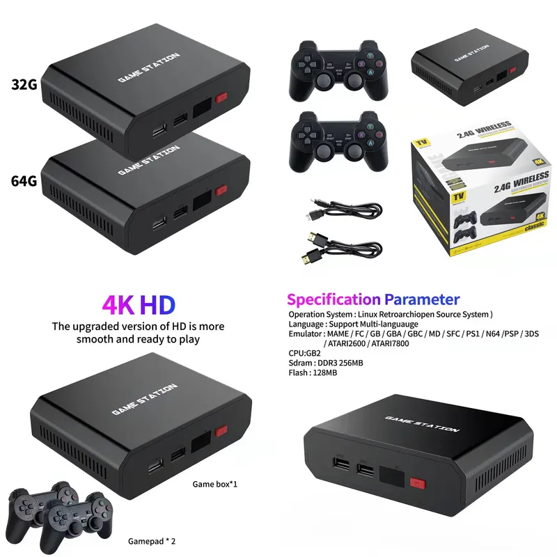 Gaming Console With - M8plus HD Video Oyun Konsolu Kutusu