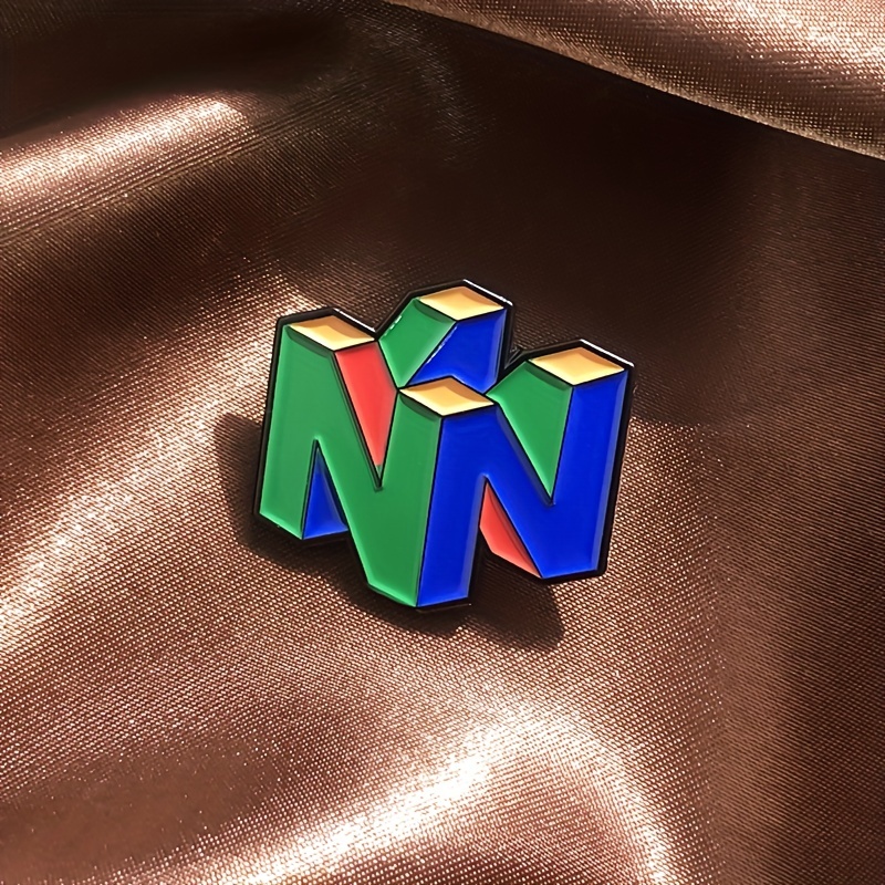 Gaming Console Logo - N64 Logo Oyun Emaye Pin –