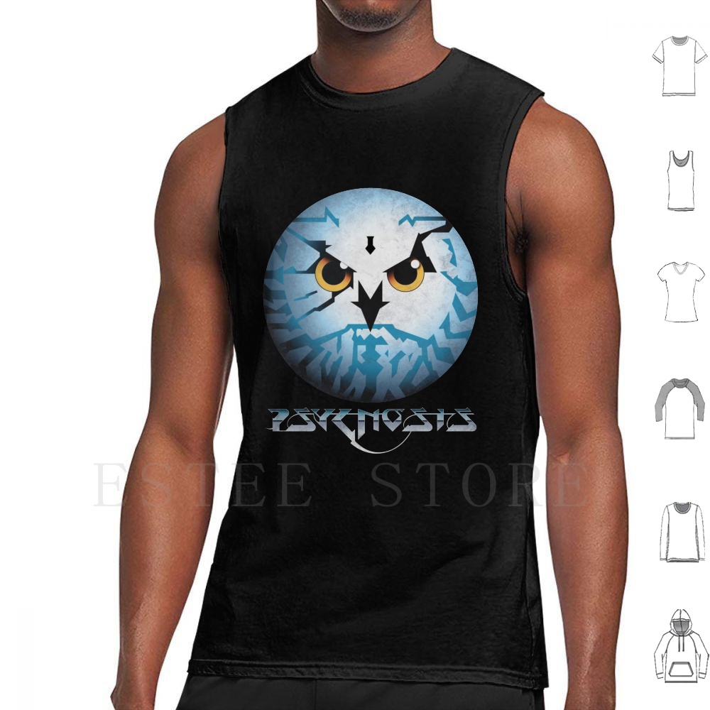 Gaming Console Logo - Psygnosis Vintage Logo Tank Üstleri Yelek