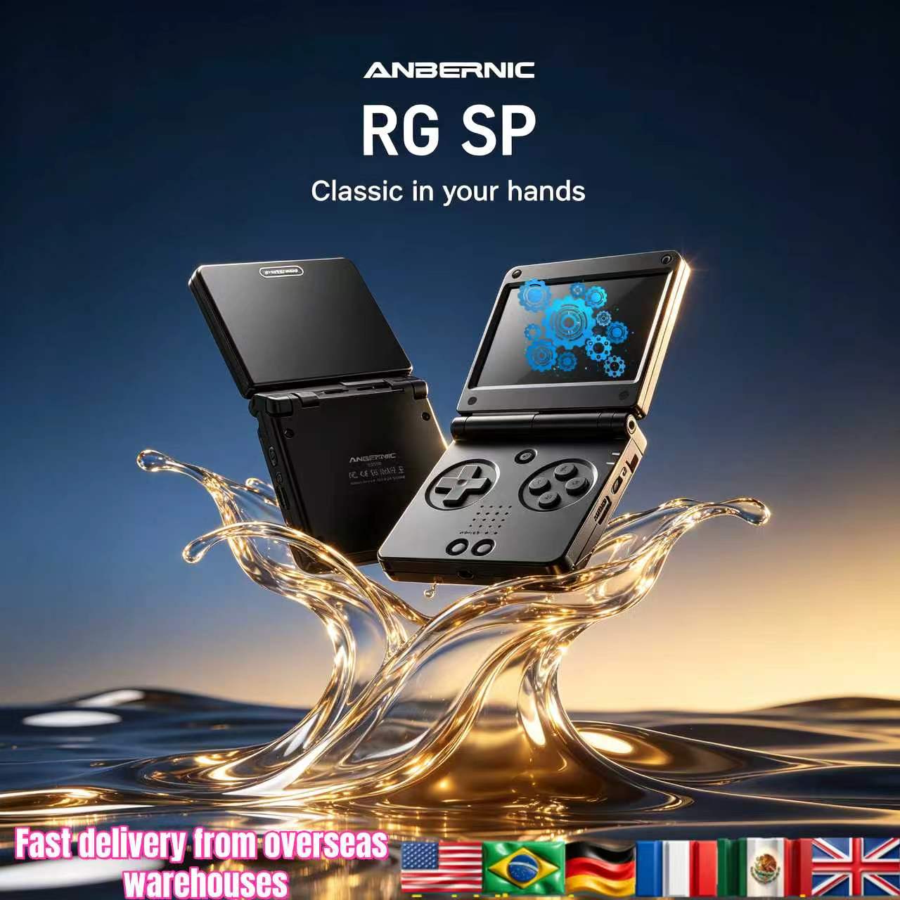 Anbernic RGSP Flip Klasik El O - Gaming Console In Chinese incelemesi ve fiyatı