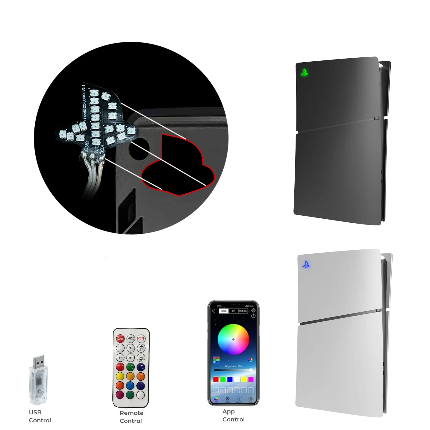 Müzik Senkronizasyonlu RGB Atm - Gaming Console Logo incelemesi ve fiyatı